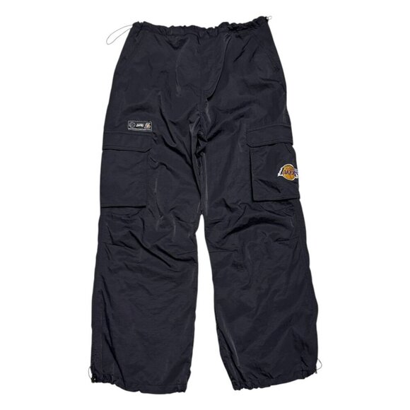 LOS ANGELES LAKERS NBA Activewear Cargo Track Ankle Workout Pants Womens Small - Picture 1 of 5
